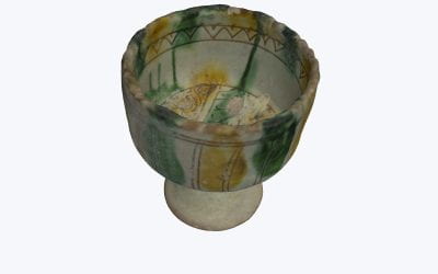 Monthly 3D Model – Brown and Green Sgraffito Ware Goblet