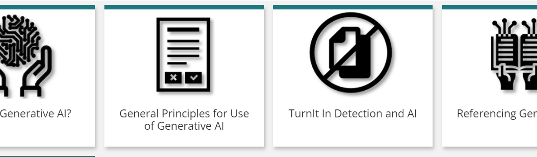 screenshot of the first 4 tiles of the AI myLearn module