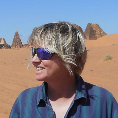 Profile image of Julie Anderson in desert in Sudan
