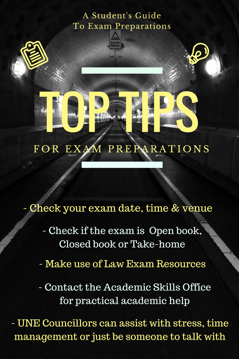 checklist Exam preparations