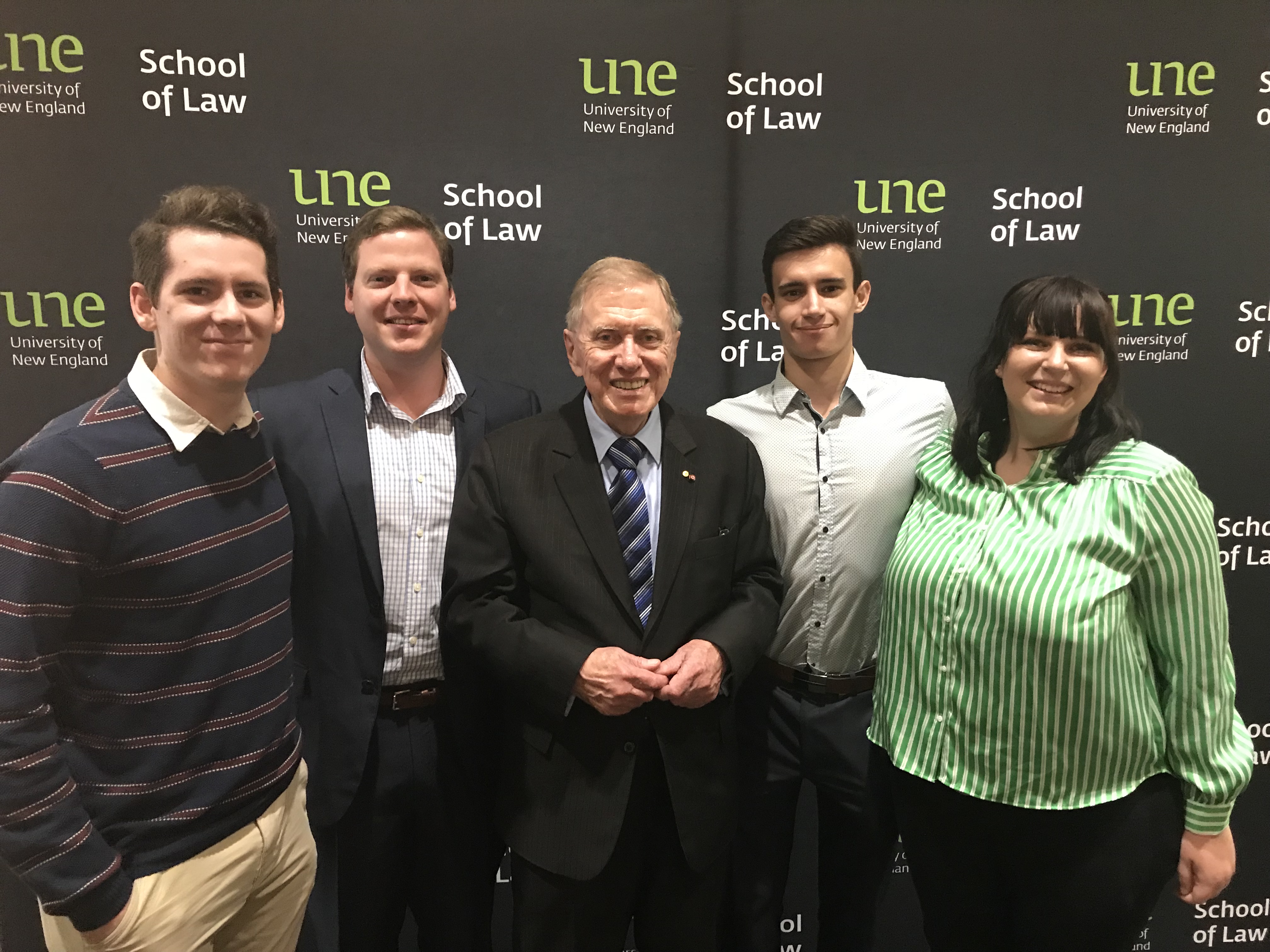 Mr Kirby with UNE Law Students