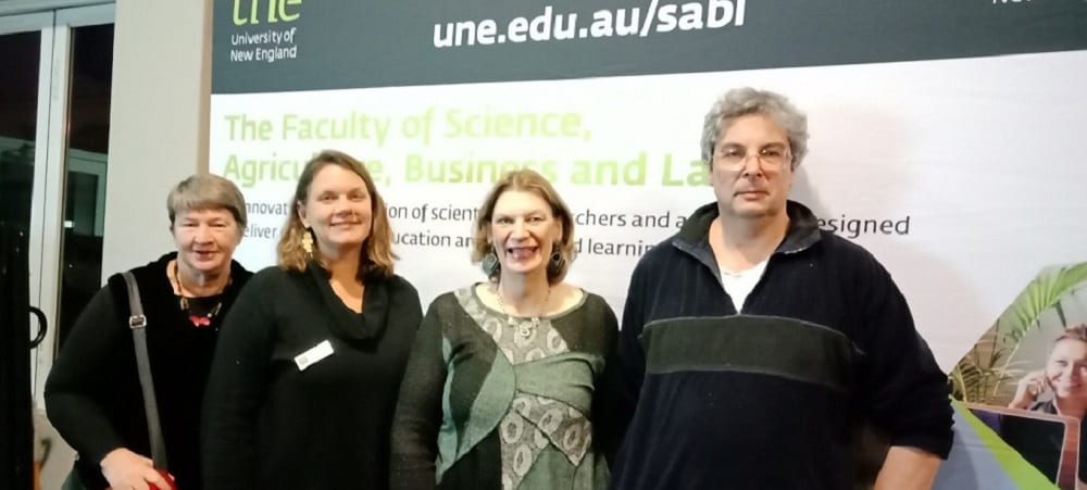 Left to right: Professor Lillian Corbin, Head of School – UNE School of Law; UNE Business School; Ms Sally Strelitz, SABL Outreach and Engagement Officer; Mrs Lyn Gollan, Professional Staff Member School of Law; Dr Kip Werren, Lecturer School of Law