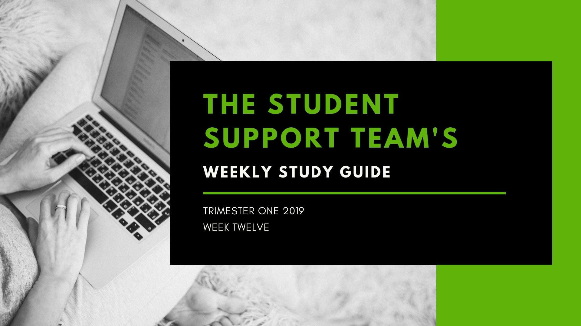 The Student Support Team’s Weekly Study Guide: Week Twelve; Get Study Tips and Tricks