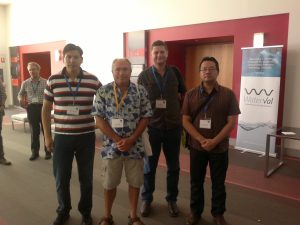 L. Emilio Morales, Oscar Cacho, Ed Lefley and Shawn Leu at the 2017 AARES Conference