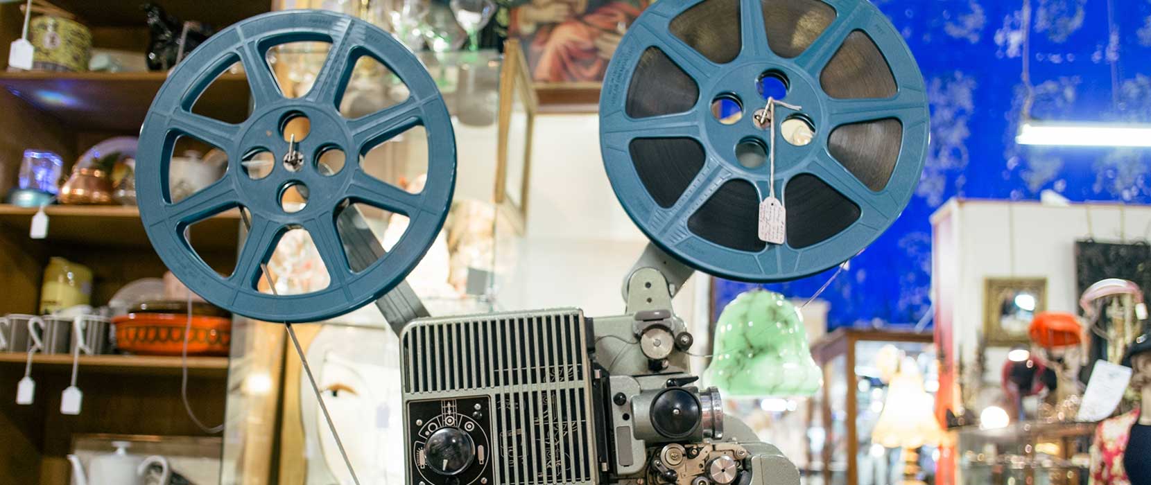 Old reel-to-reel film projector